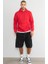 Çetinkaya Mentality 3035 3 Ip Kapşonlu Kırmızı Sweatshirt 3