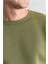 Çetinkaya Mentality 3036 3 Ip Bisiklet Yaka Haki Sweatshirt 1
