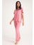 Dream Pembe Viskon V Yaka Dantel Detaylı Pijama Takımı 6