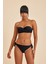 Bali Siyah Balenli Dolgulu Straplez Push-Up Bikini Üst 8
