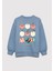 6S10130-85518 Minecraft Baskılı Mavi Sweatshirt 2