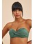 Bali Yeşil Balenli Dolgulu Straplez Push-Up Bikini Takım 3