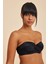Bali Siyah Balenli Dolgulu Straplez Push-Up Bikini Takım 3