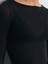 32122 Kayık Yaka Modal Kaşmir Ultra Hafif Bluz-Siyah 4