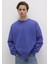0S10415-70695 Bisiklet Yaka Mavi Sweatshirt 2
