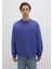 0S10415-70695 Bisiklet Yaka Mavi Sweatshirt 5