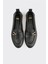 Siyah Deri Kadın Loafer 4