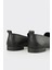 Siyah Deri Kadın Loafer 5