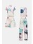 Paradise Çiçek Desenli Dokuma Viskon Önden Düğmeli 4 Parça Pijama Takım Seti 2