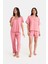 Dream Pembe Viskon Pijama 4 Parça Takım Seti 1