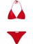 Dokulu Kırmızı Üçgen Bikini 1