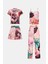 Paradise Sklamen Dokuma Viskon Önden Düğmeli 4 Parça Pijama Takım Seti 2
