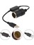 USB 2.0 5 Volt - 2 Amper To 12 Volt - 0.8 Amper Araç Çakmak Fi̇şi̇ Di̇şi̇ Çevi̇ri̇ci̇ 3