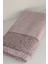 Püsküllü Bambu Banyo Havlusu - Lila Renk Ekstra Yumuşak Havlu - 70X140 cm - Kabartma Bordürlü 10
