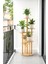 Bambu Yuvarlak Form 5 Raflı Saksılık Saksı Standı Çiçeklik Organizer DB-0036 3