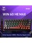 WIN60 He Max Manyetik Klavye Rapid Trigger Wing Chun Switch 8000Hz Rgb %60 Hot Swap Oyuncu Klavyesi Siyah-Kırmızı 2