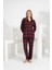 Angelique %100 Pamuk Uzun Kol Ekose Kadın Pijama Takımı 21224-25-26-27 1
