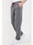 Antrasit Relaxed Fit Bisiklet Yaka Sweatshirt Düz Paça Erkek Eşofman Takımı 2