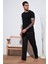 Pamuklu Regular Fit Normal Bel Düz Paça Cepli Pijama Altı Erkek Pijama Altı 6574003 2