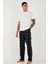 Pamuklu Regular Fit Normal Bel Düz Paça Cepli Pijama Altı Erkek Pijama Altı 6574003 4