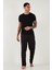 Pamuklu Regular Fit Normal Bel Düz Paça Cepli Pijama Altı Erkek Pijama Altı 6574003 5