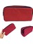 Kırmızı Kalem Kutusu ( Iki Bölmeli ) Çift Gözlü Kalemlik 1