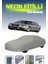 Gri [audi S4 2005 - 2007] Uyumlu Neon Fitilli Araba Brandası, Su ve Toz Geçirmez 5
