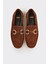 Kahve Deri Kadın Loafer 4