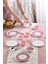 Lovely Birds Kahvaltı Takımı 14 Parça 6 Kişilik Pembe Beyaz Seramik Set 2
