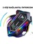Kask Interkom Rgb Işıklı Çift Bağlantı Siri Bluetooth Mikrofon Kulaklık Stereo Motorsiklet 1