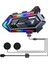 Kask Interkom Rgb Işıklı Çift Bağlantı Siri Bluetooth Mikrofon Kulaklık Stereo Motorsiklet 2