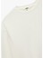 Üç Iplik Şardonlu Uzun Kollu Bisiklet Yaka Basic Sweatshirt 3
