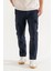 Erkek Lacivert Standart Kesim 5 Cepli Nefes Alan Likralı Outdoor Kargo Pantolon 1