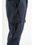 Erkek Lacivert Standart Kesim 5 Cepli Nefes Alan Likralı Outdoor Kargo Pantolon 7