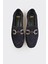 Lacivert Deri Kadın Loafer 4