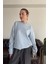 Kalp Broşlu Orj Sweatshirt- Bebe Mavisi 2