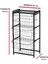 Dekoratif Siyah Metal Sebzelik 3 Raflı Tel Sepetli Çok Amaçlı Stand 5