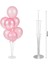 1 Yaş Balon Standlı ve Pompalı Retro Küf Yeşili Krom Gold Kum Beji Balon Seti Gold Rakam Süsleme 3