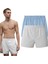 Erkek Pamuklu Poplin Boxer, Ikili Paket, Beyaz-Mavi, 2xlarge 1