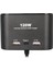 1653 12-24V Çift USB + Type-C Girişli 100W 70CM Kablolu 3'lü Araç Çakmak Çoklayıcı 3