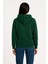 Üç Iplik Kapüşonlu Kanguru Çepli Sweatshirt Hoodie - Haki 2
