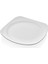 4126.PW - Bergama 6'lı Beyaz Kare Servis Tabak Seti 26 Cm, Thermoset Melamin 1