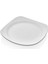 4121.PW - Bergama 6'lı Beyaz Kare Pilav Tabak Seti 21 Cm, Thermoset Melamin 2