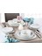 4121.PW - Bergama 6'lı Beyaz Kare Pilav Tabak Seti 21 Cm, Thermoset Melamin 3
