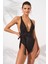 Kadın Siyah Camila Mayokini Çıkarılabilir Pedli Çoklu Bağlama Yüksek Kesim Brazilian 3