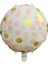 Pembe Gold Puantiyeli Yuvarlak Folyo Balon 45 cm 1