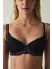 Siyah Fervour Broderie Zebra Desenli Dantelli Balenli Push Up Sütyen 7