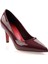 Bordo Kadın Klasik Topuklu Ayakkabı K01231083598 2
