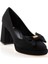 Mat Siyah Kadın Klasik Topuklu Ayakkabı K01231455438 2