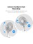 Smart Katlanabilir Vantilatör Doğal Rüzgar Şarj Edilebilir Bataryalı 4 Hız Kademeli Ultra Sessiz Taşınabilir Ayaklı Fan X6103 3